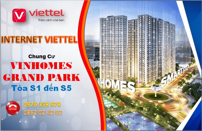 Lắp Internet Viettel Chung Cư Vinhomes từ S1 đến S5