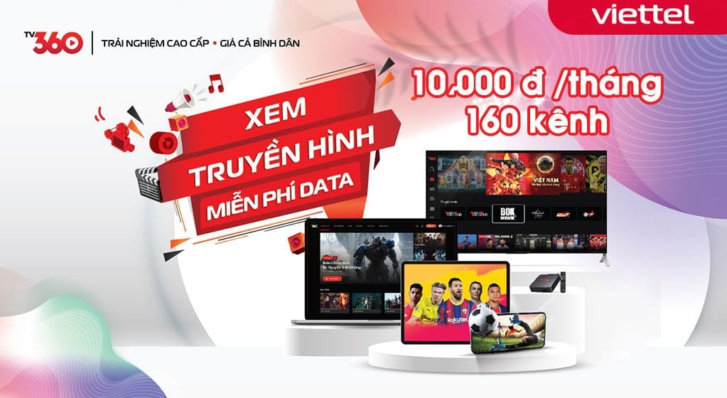 Tặng tài khoản TV360 miễn phí sử dụng 7 tháng.