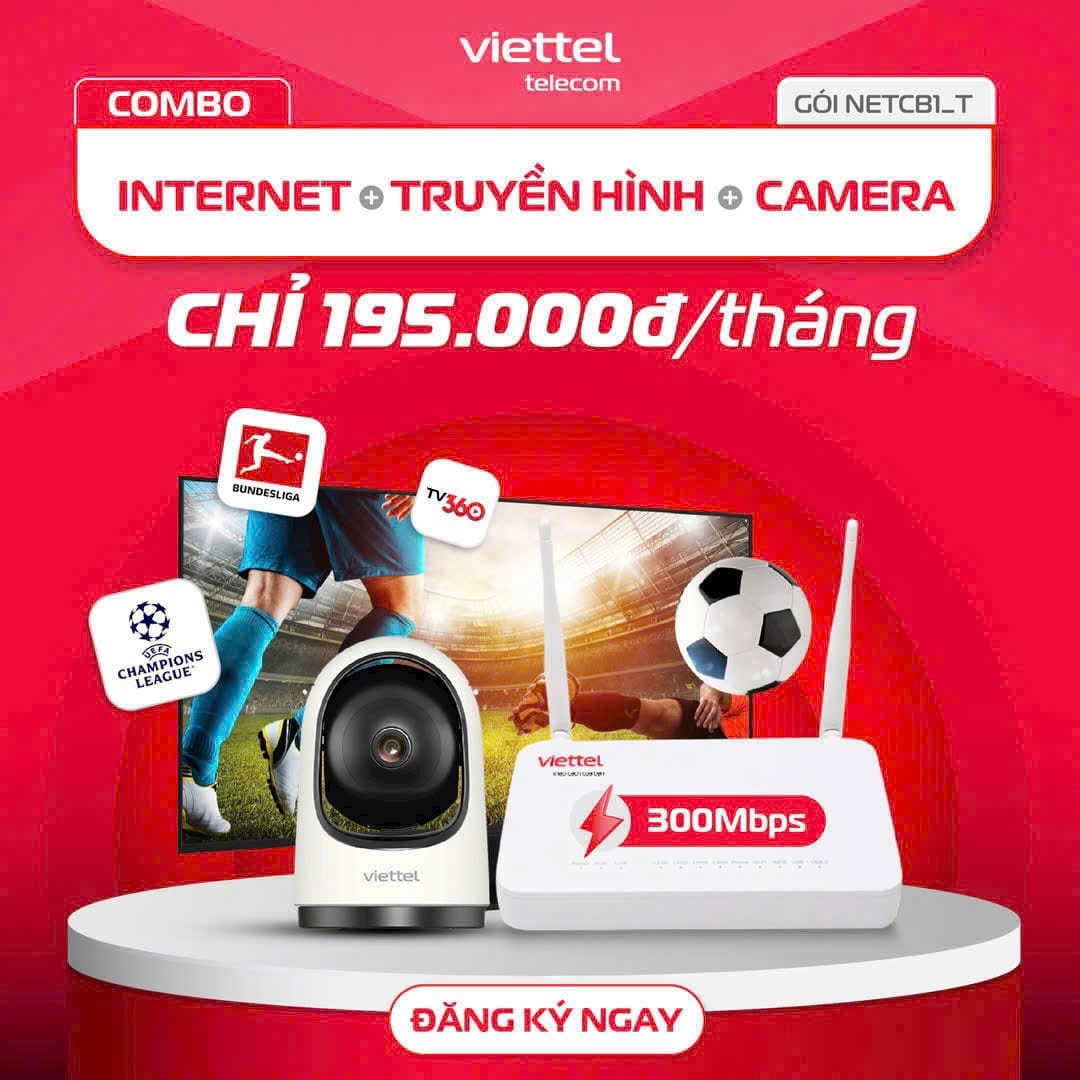 Netcb1 Combo Net Truyền Hình Cam 195k